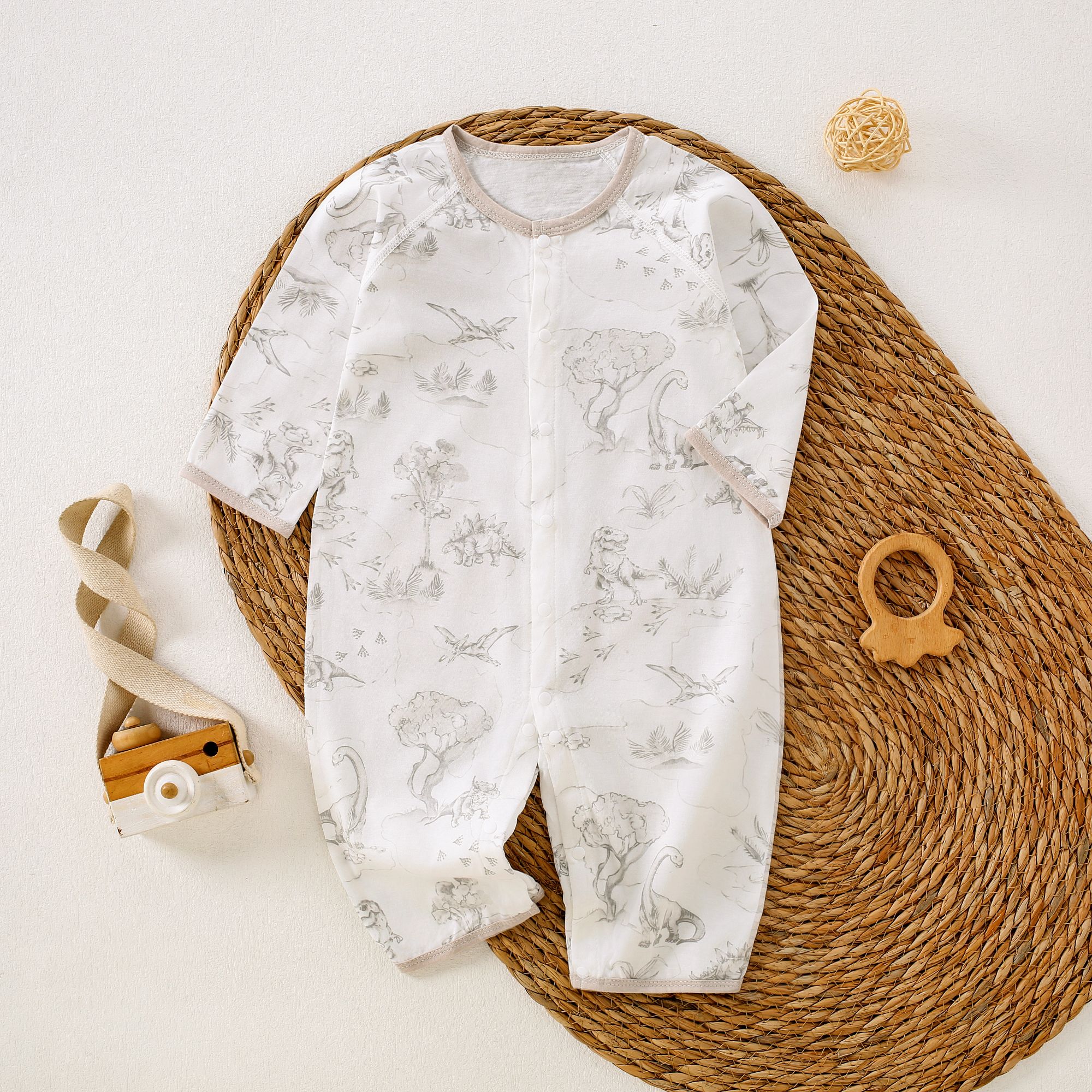 0086-【侏罗纪-哈衣-摸摸尔】直播间宝宝秋衣连体链接专属