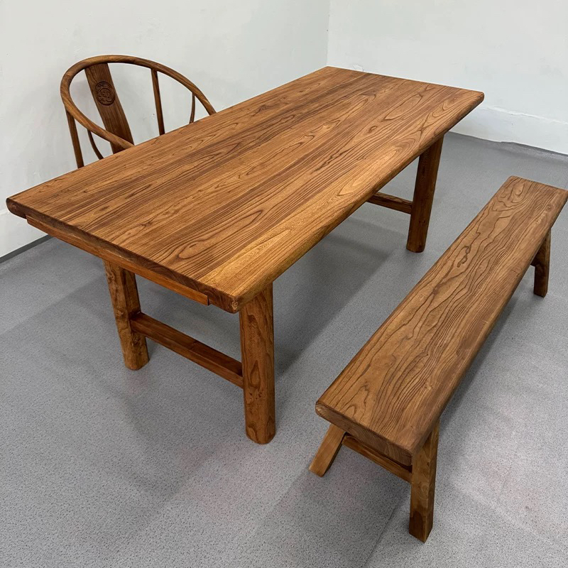 老榆木元宝凳实木凹面榫卯矮凳中式古换鞋凳马鞍凳餐凳小凳子