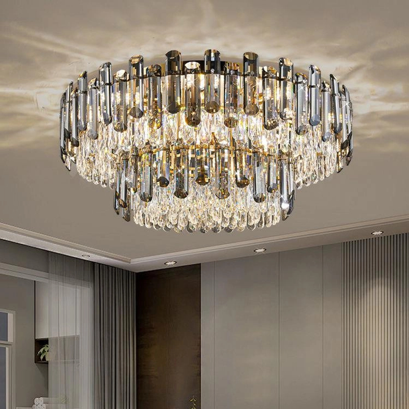轻奢水晶吸顶灯客厅灯2024年新款全屋套餐后现代简约大适配件