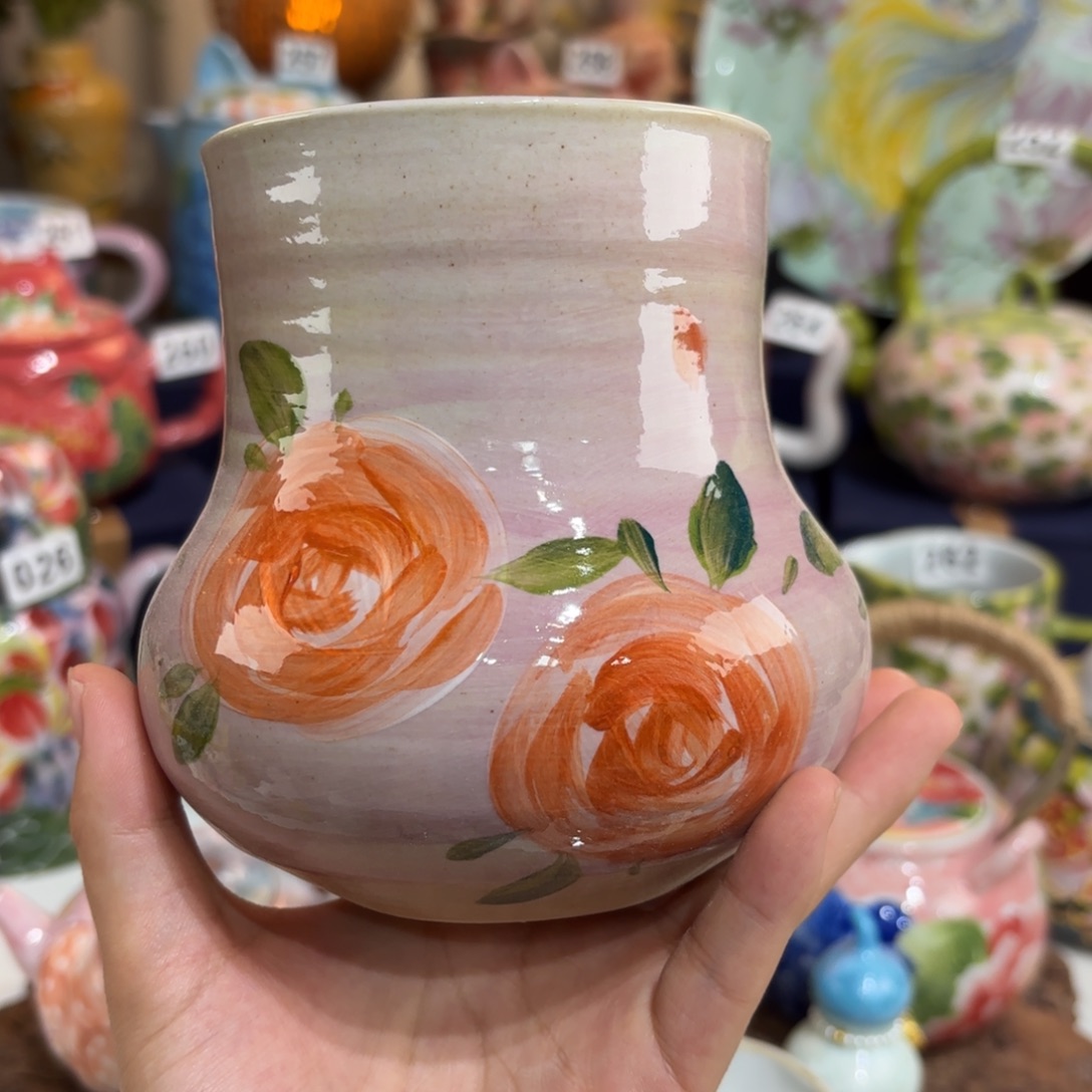 景德镇手绘高温釉下彩陶瓷茶具