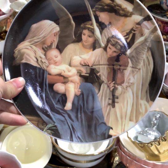 瓷片微瑕陶瓷处理介意请慎拍20厘米