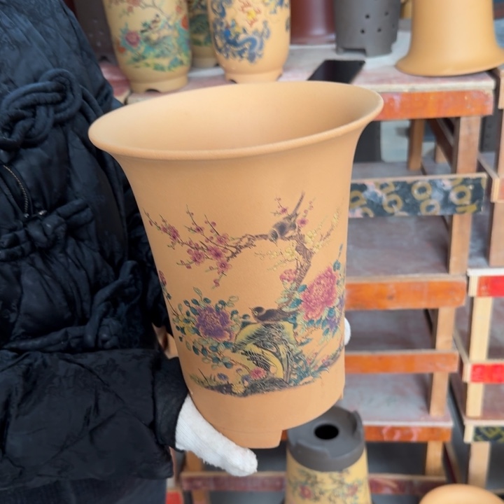 紫砂花盆 包邮包破损