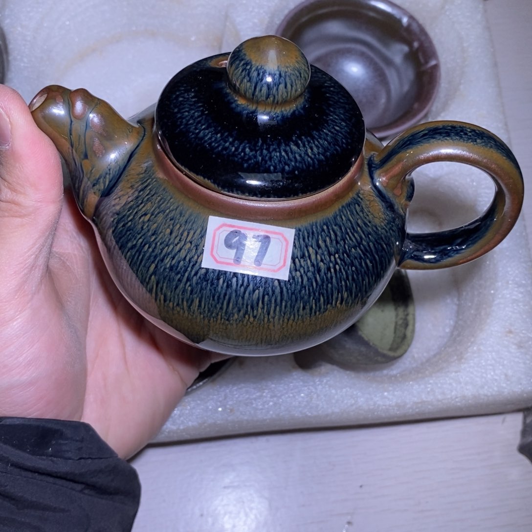 茶盏原矿釉建盏茶杯