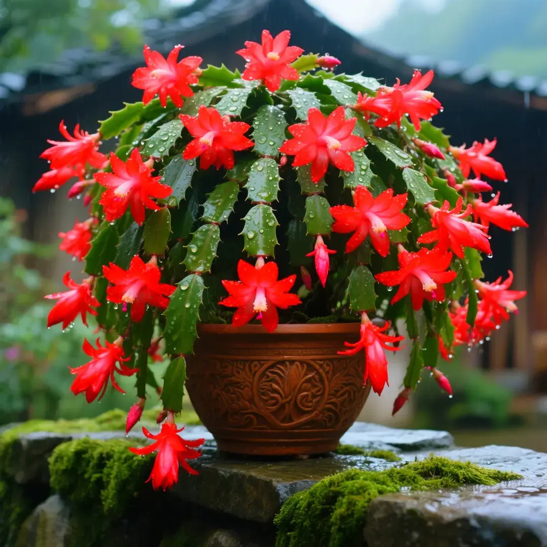 香水味蟹爪兰盆栽重瓣花卉室内客厅阳台耐旱好养绿植四季开花多色