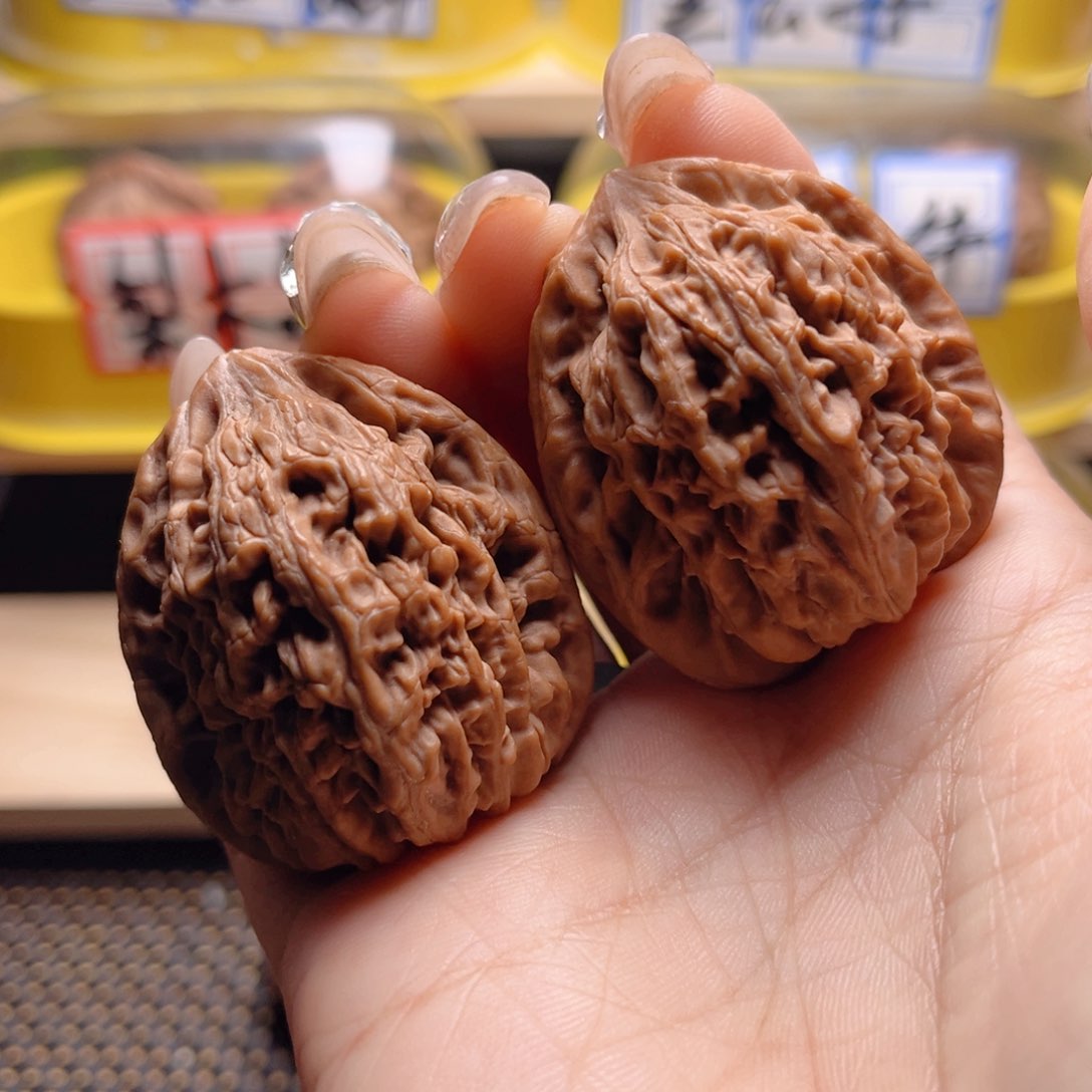 文玩核桃把件九仙庙