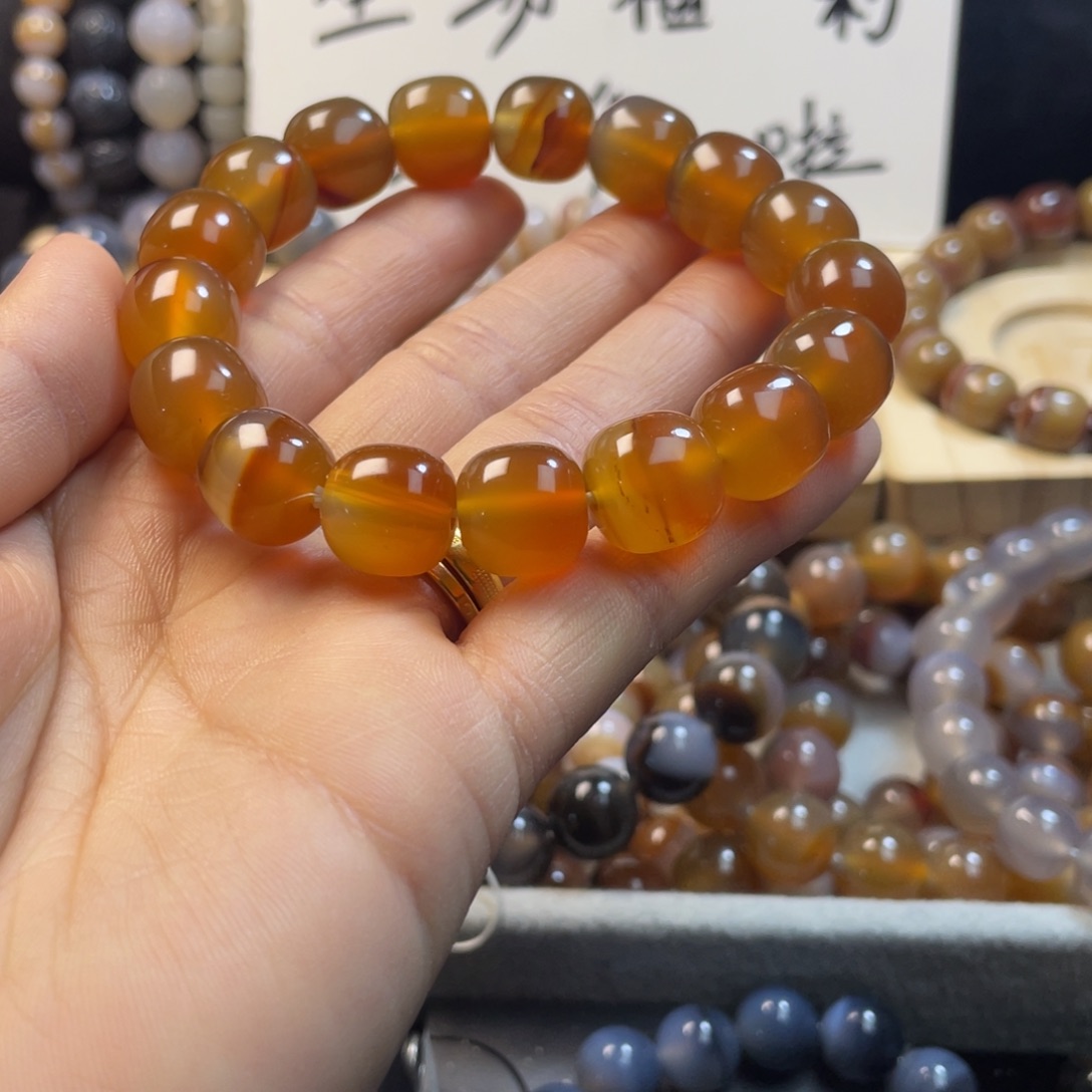 玛瑙/玉髓未镶嵌手链