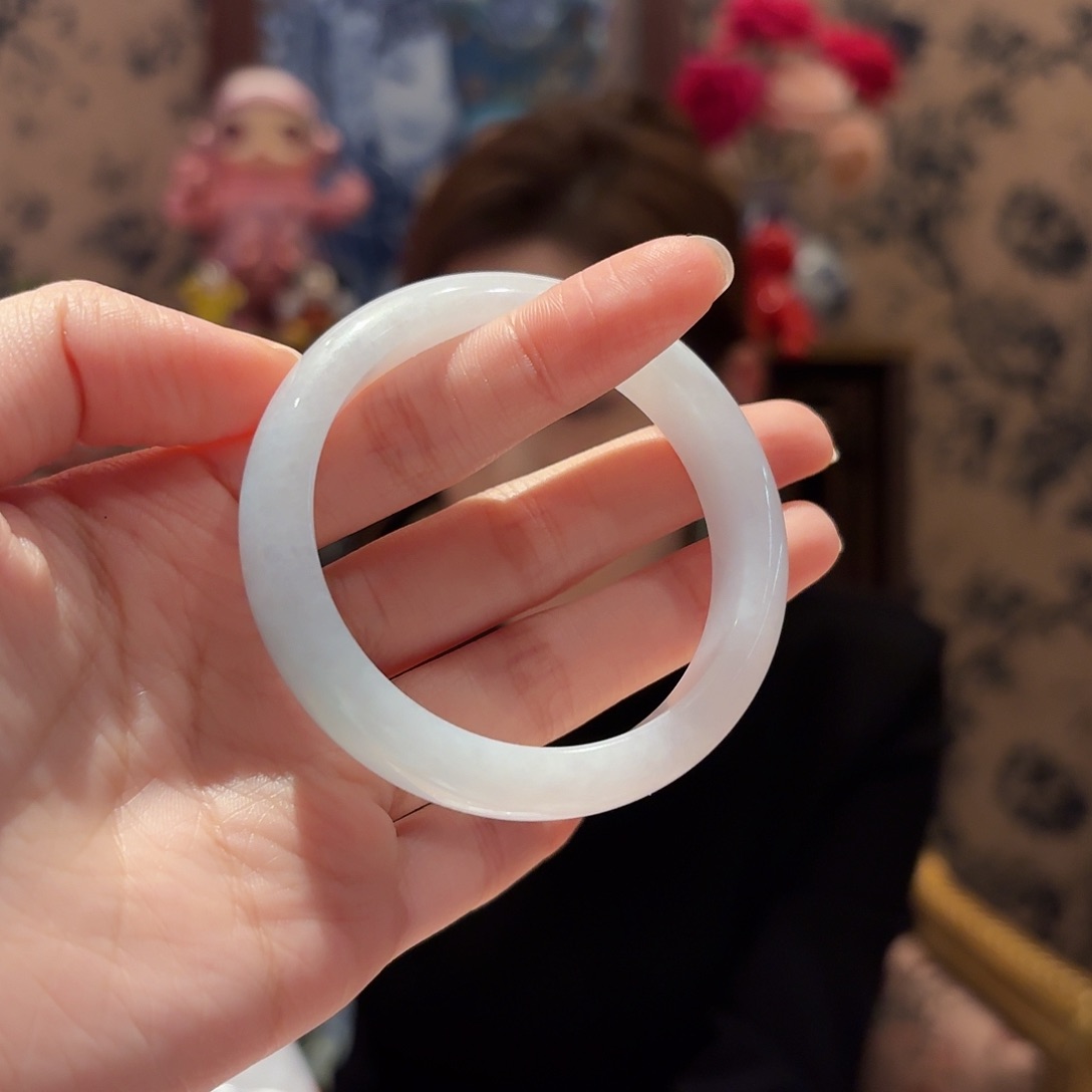 翡翠手镯未镶嵌52.6圈口2号