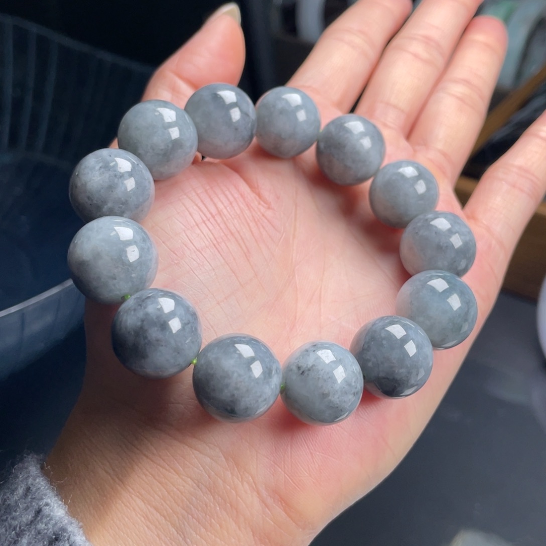 翡翠未镶嵌手串翡翠乌鸡手串