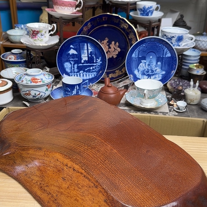 瓷片实木干泡台啊啊啊啊啊