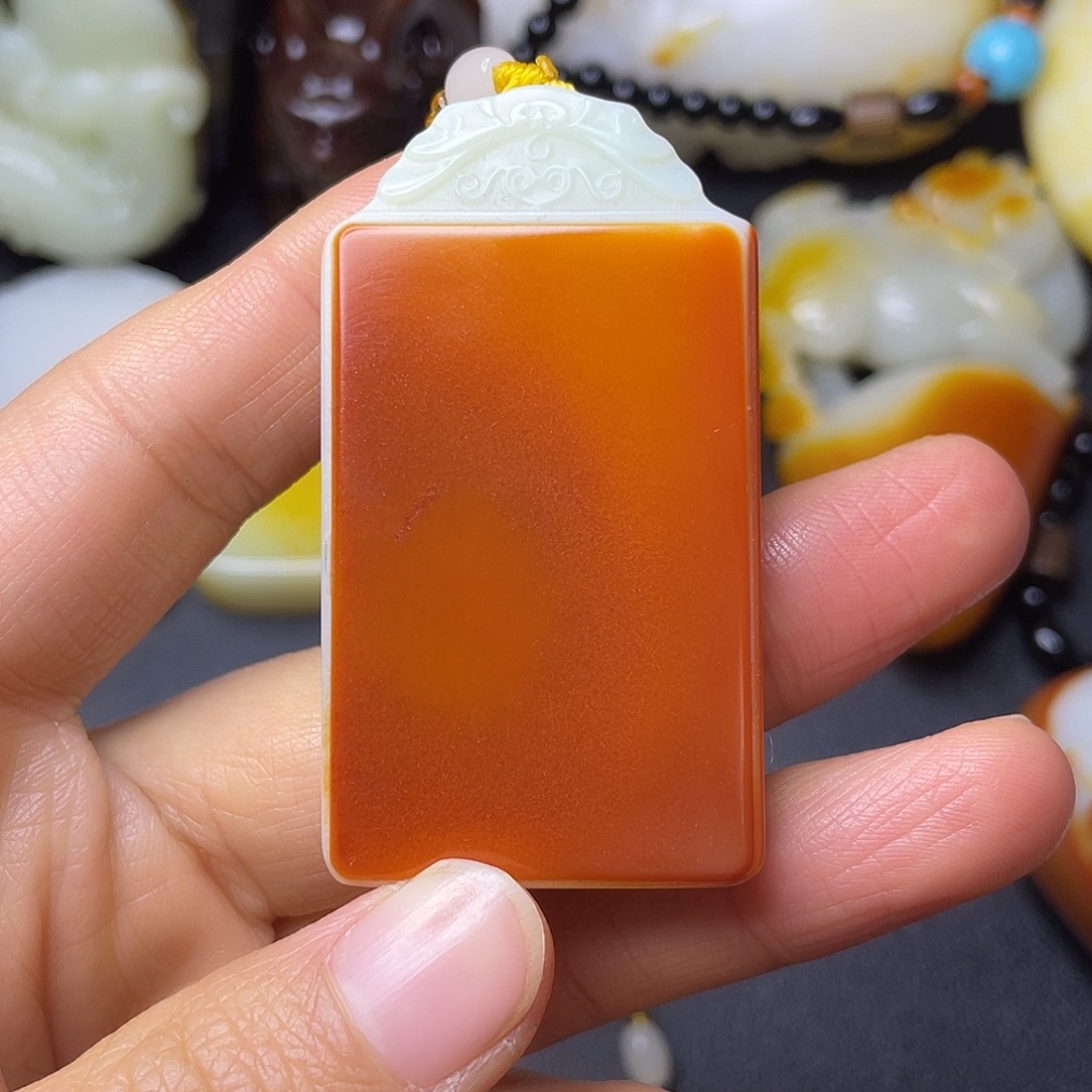 和田玉未镶嵌挂件