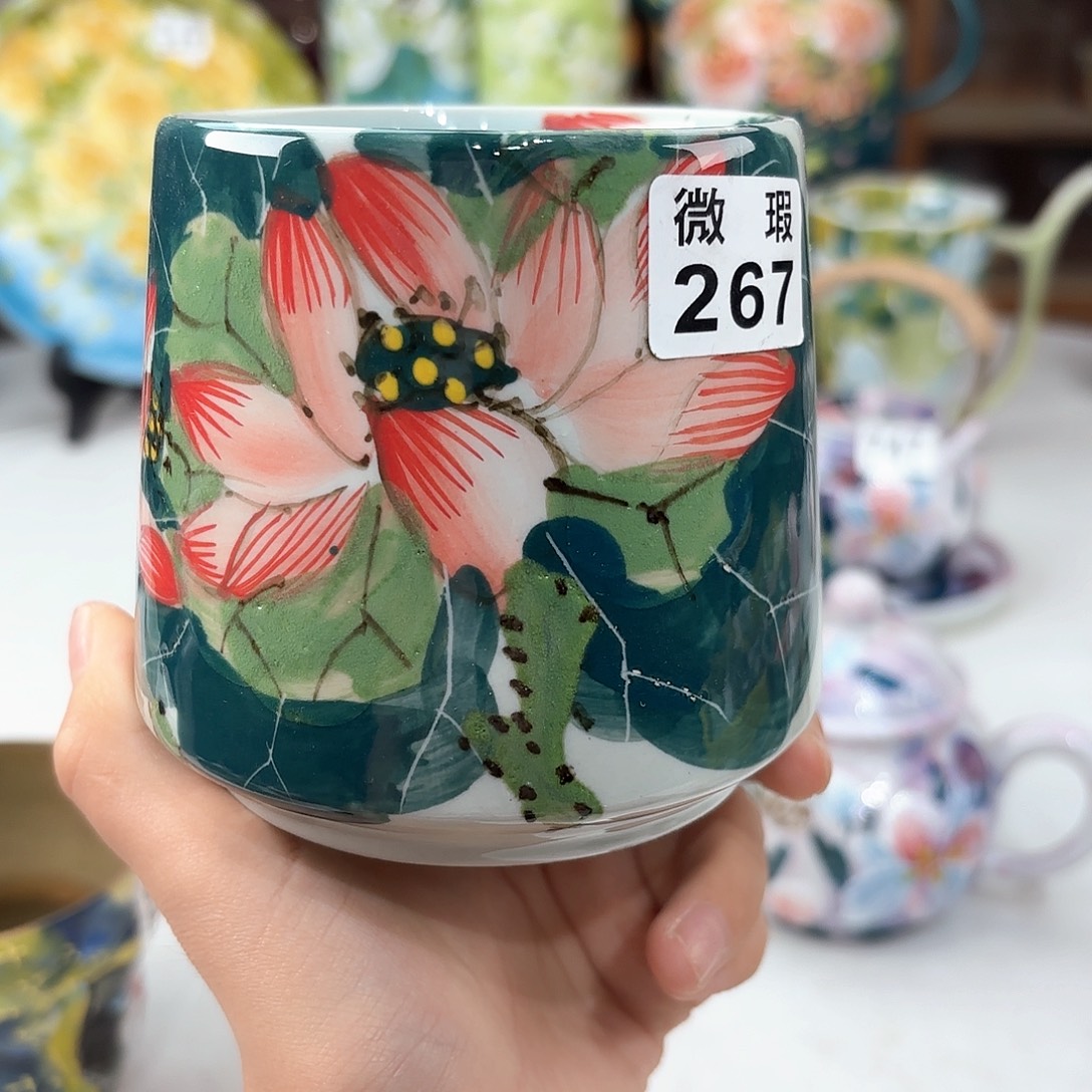 景德镇手绘高温釉下彩陶瓷茶具