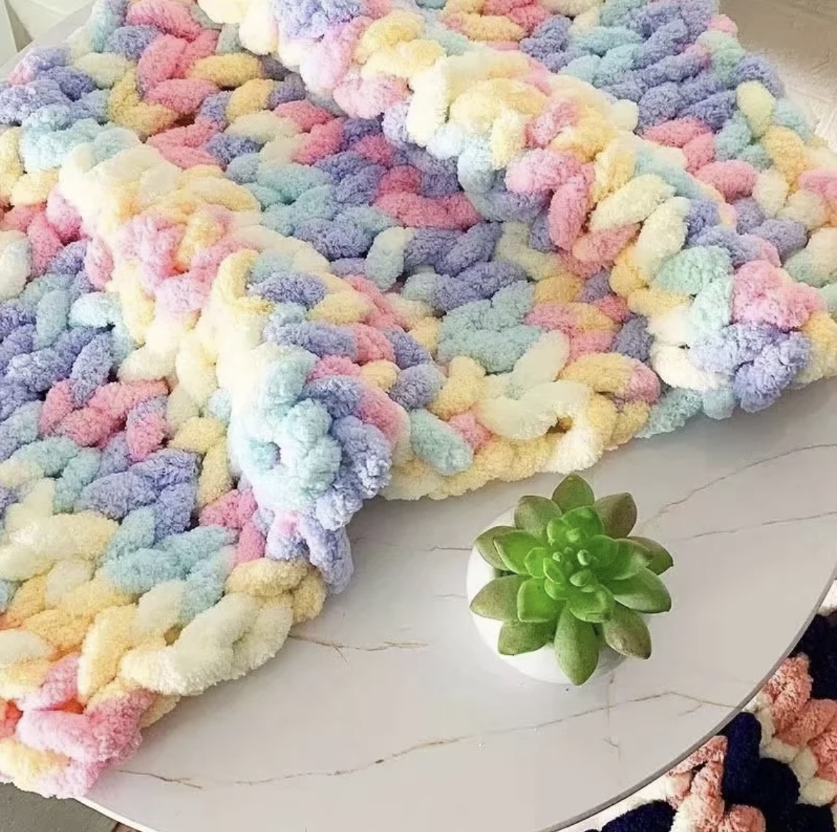 3号【直播间下单】手工编织毛线钩织毯子拖鞋毛衣开衫特色纱线