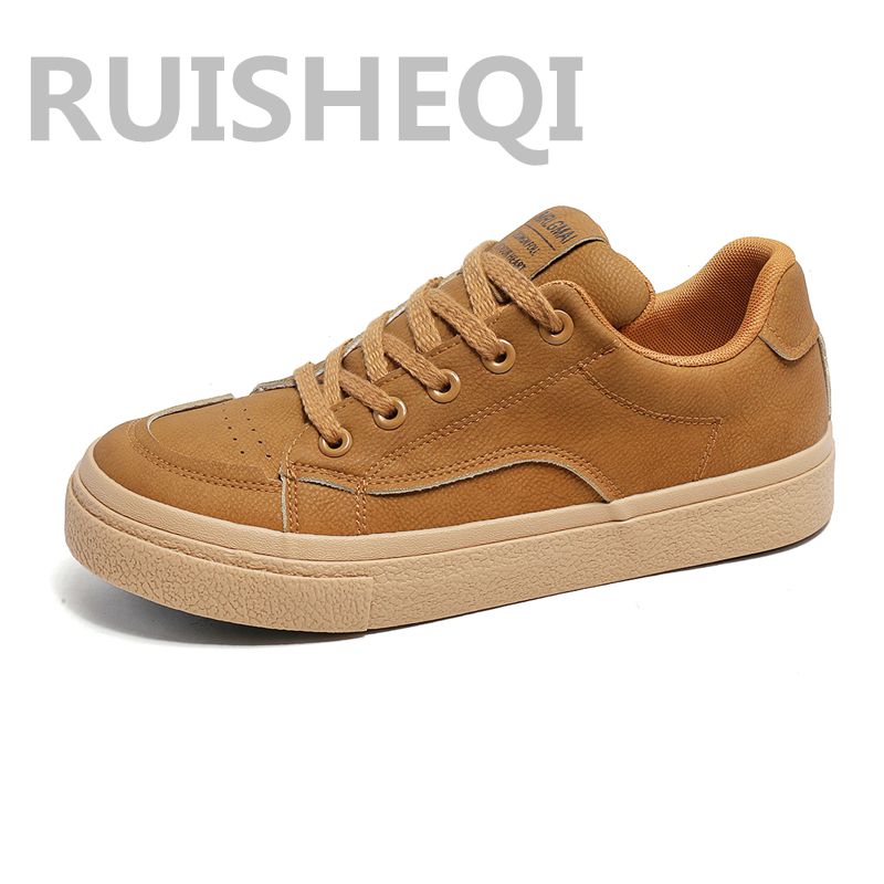 RUISHEQI小众设计原创鞋子男新款美拉德潮流百搭休闲男鞋韩版潮鞋