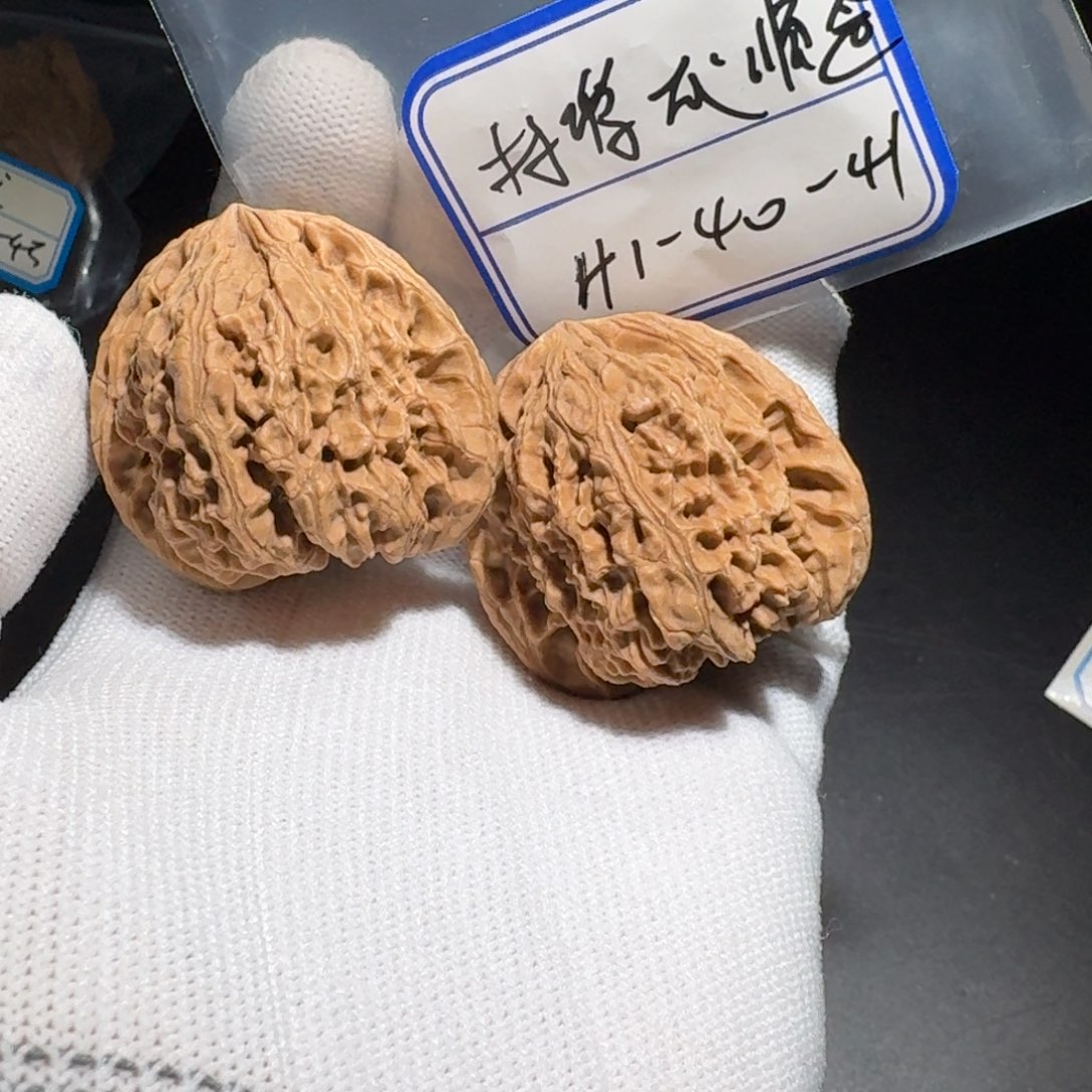 文玩核桃把件25村将有黄