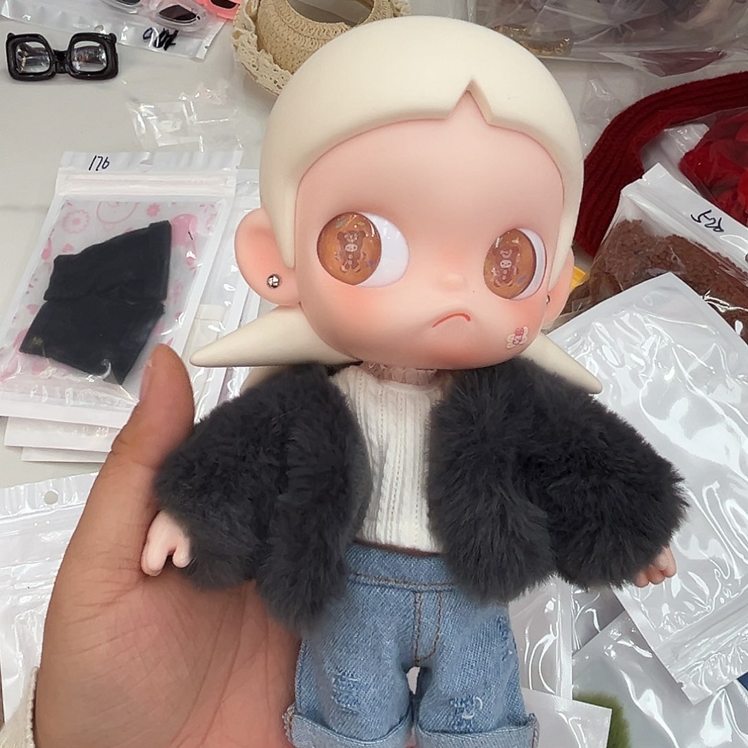 灰色毛毛外套新款