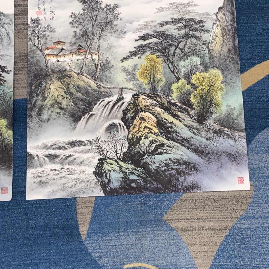 国画有**鱼绘画作品黄喜三画芯