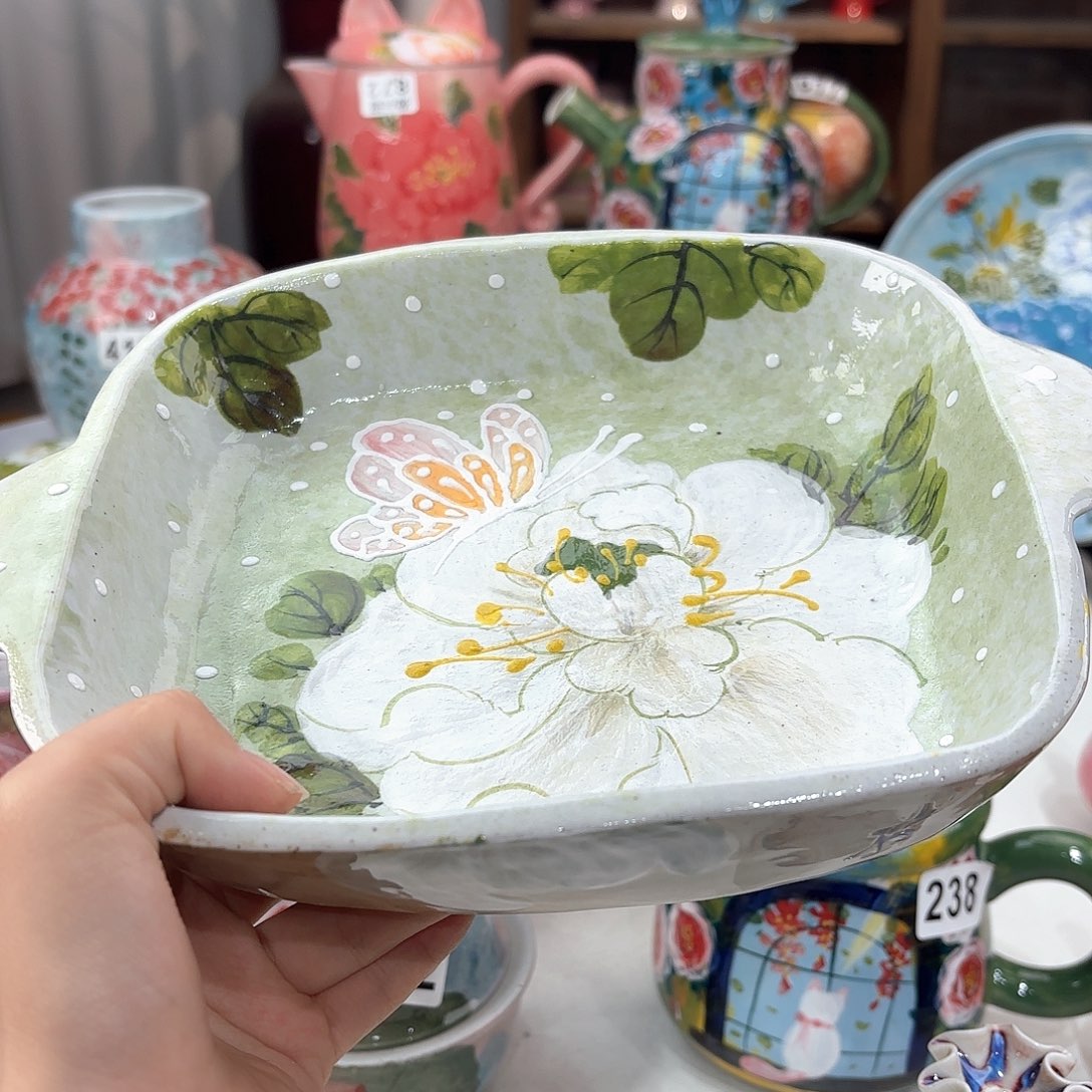 景德镇手绘高温釉下彩陶瓷茶具