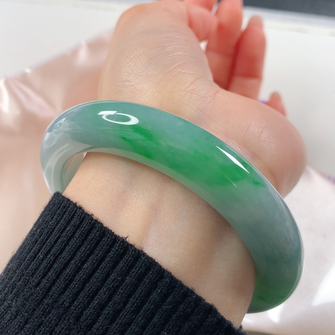 未镶嵌手镯翡翠 正圈313