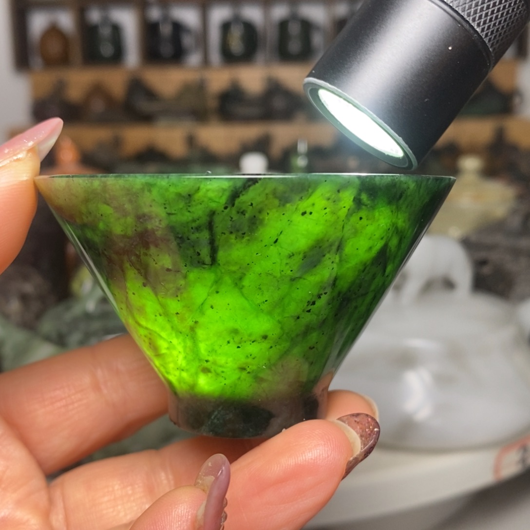 藏玉药王石福利款斗笠杯70cc