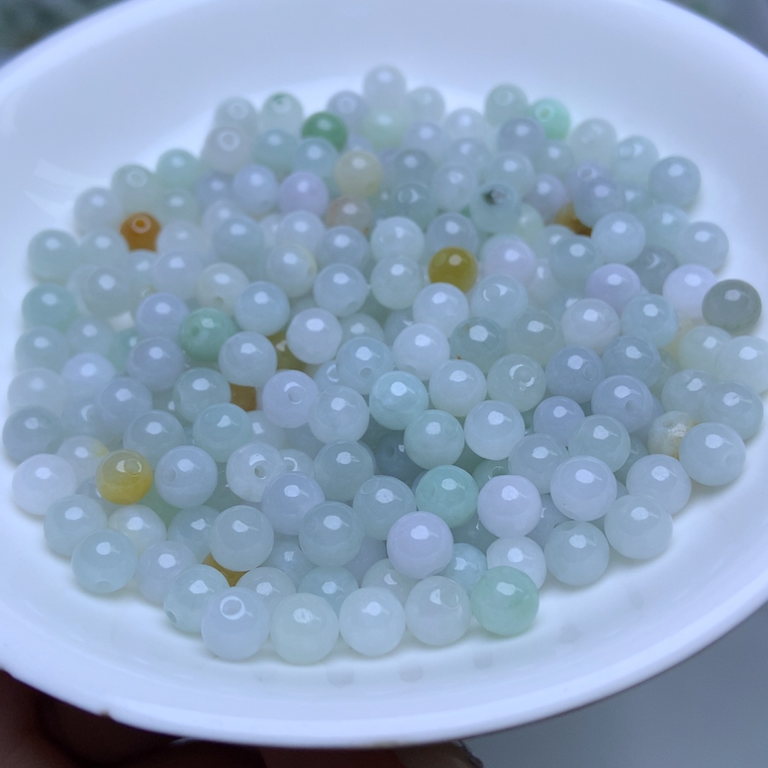 散珠翡翠卡5.6冰绿白100个