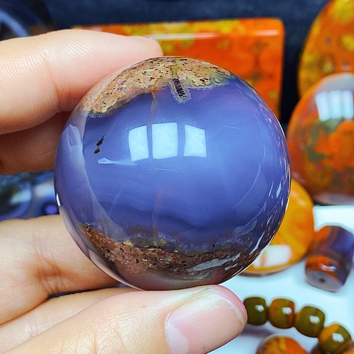 原***野玛瑙/玉髓未镶嵌颈饰