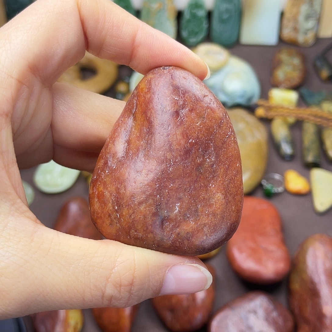 岫岩河磨玉（透闪石质玉）未镶嵌颈饰