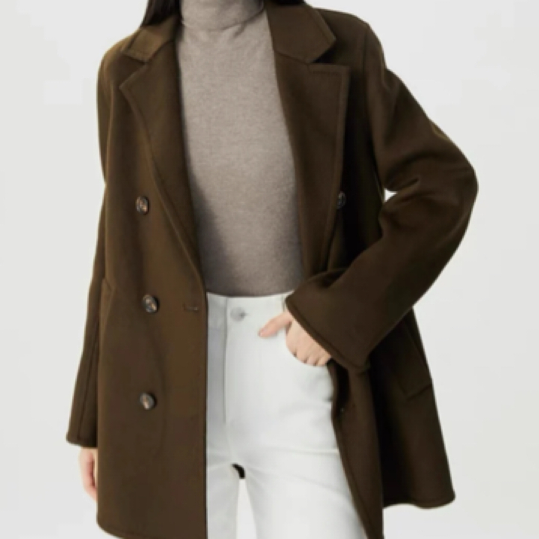 【阿玛施AMASS】5400801新款热力感西服大衣双面呢大衣