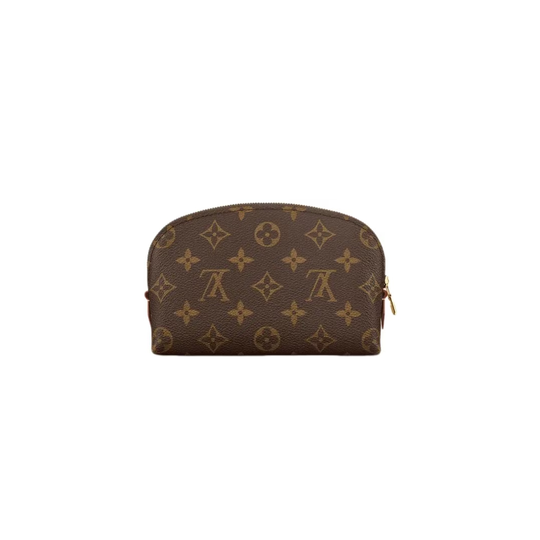 99新 LouisVuitton/路易威登 中古款经典老花贝壳手拿化妆包