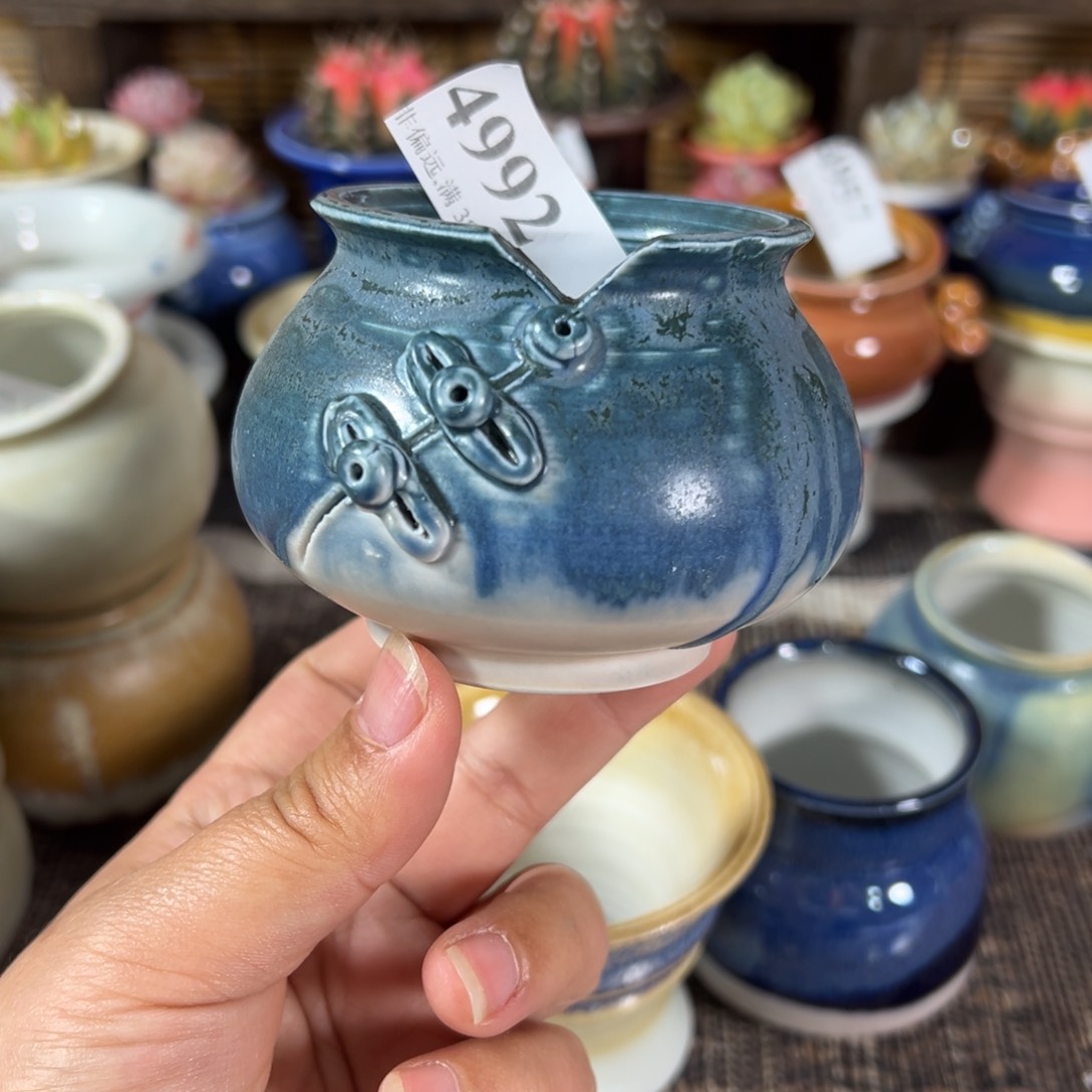 红陶景德镇手工花盆