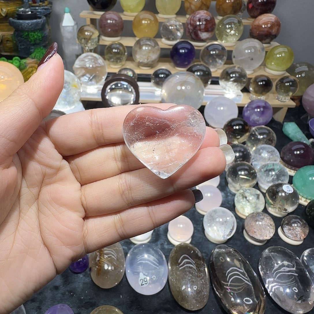 珠宝半成品未镶嵌水晶爱心