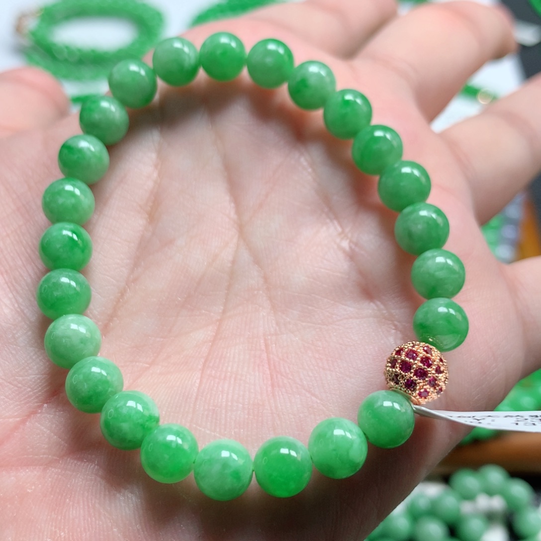 翡翠未镶嵌手链翡翠