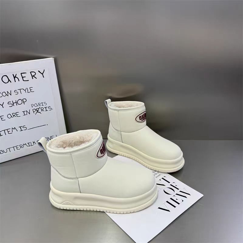 雪地靴女休闲厚底时尚加绒加厚保暖棉鞋833