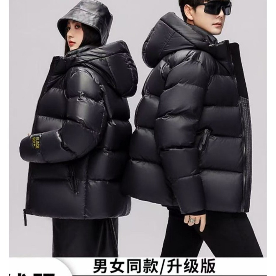 现货+运费险   轻奢定制黑金鹅绒服经典百搭男女同款羽绒服