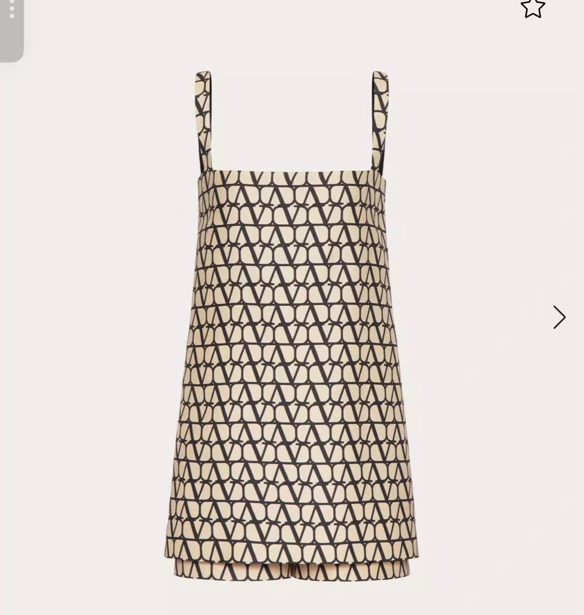 未使用 Valentino/华伦天奴 女装满标老花吊带连体衣轻奢潮流