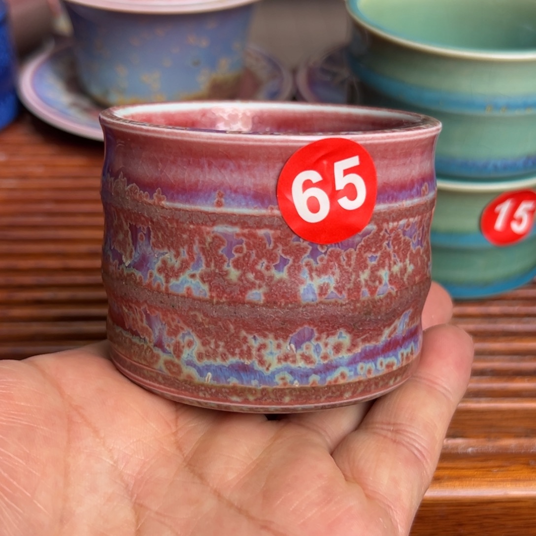 手工制作钧窑茶器