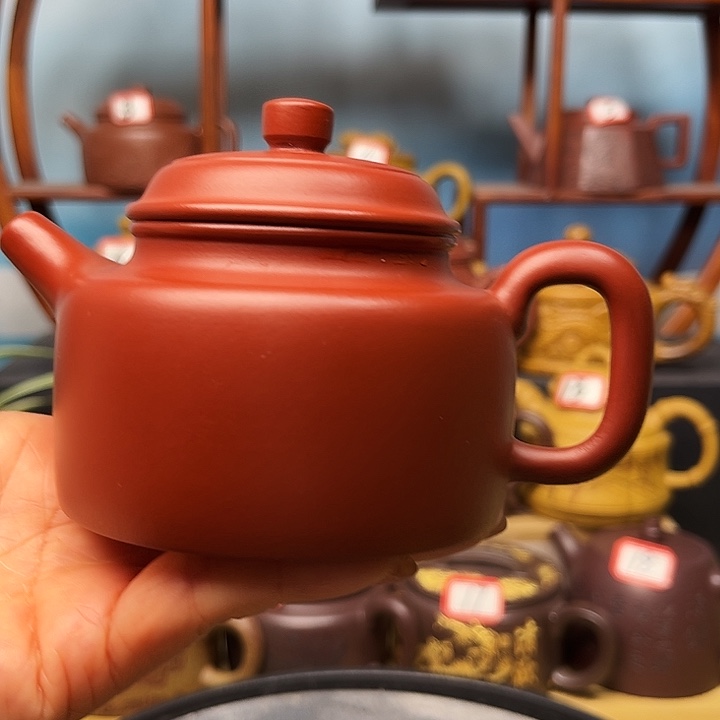 紫砂茶壶微瑕不带证书礼盒220cc