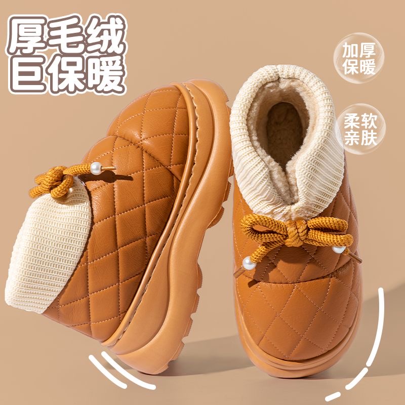 秋冬加绒雪地靴鞋学生高帮棉鞋602