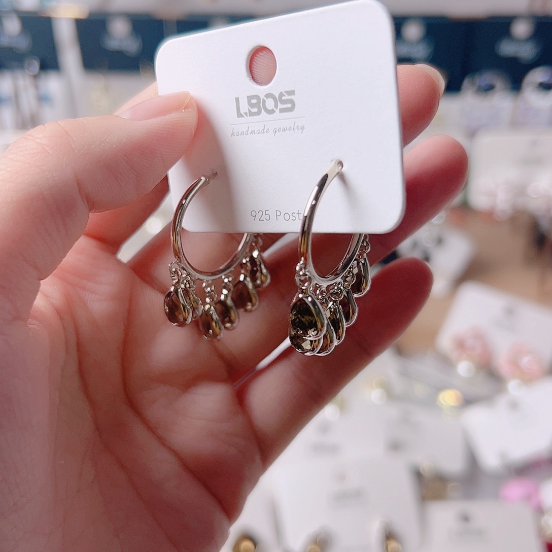 锆石纯铜合金耳环的