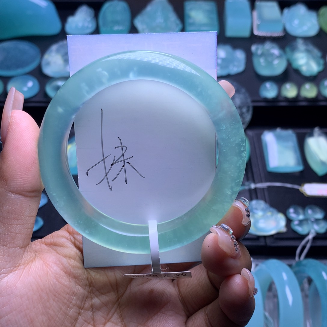 蛇纹石玉手镯54未镶嵌爱**夜