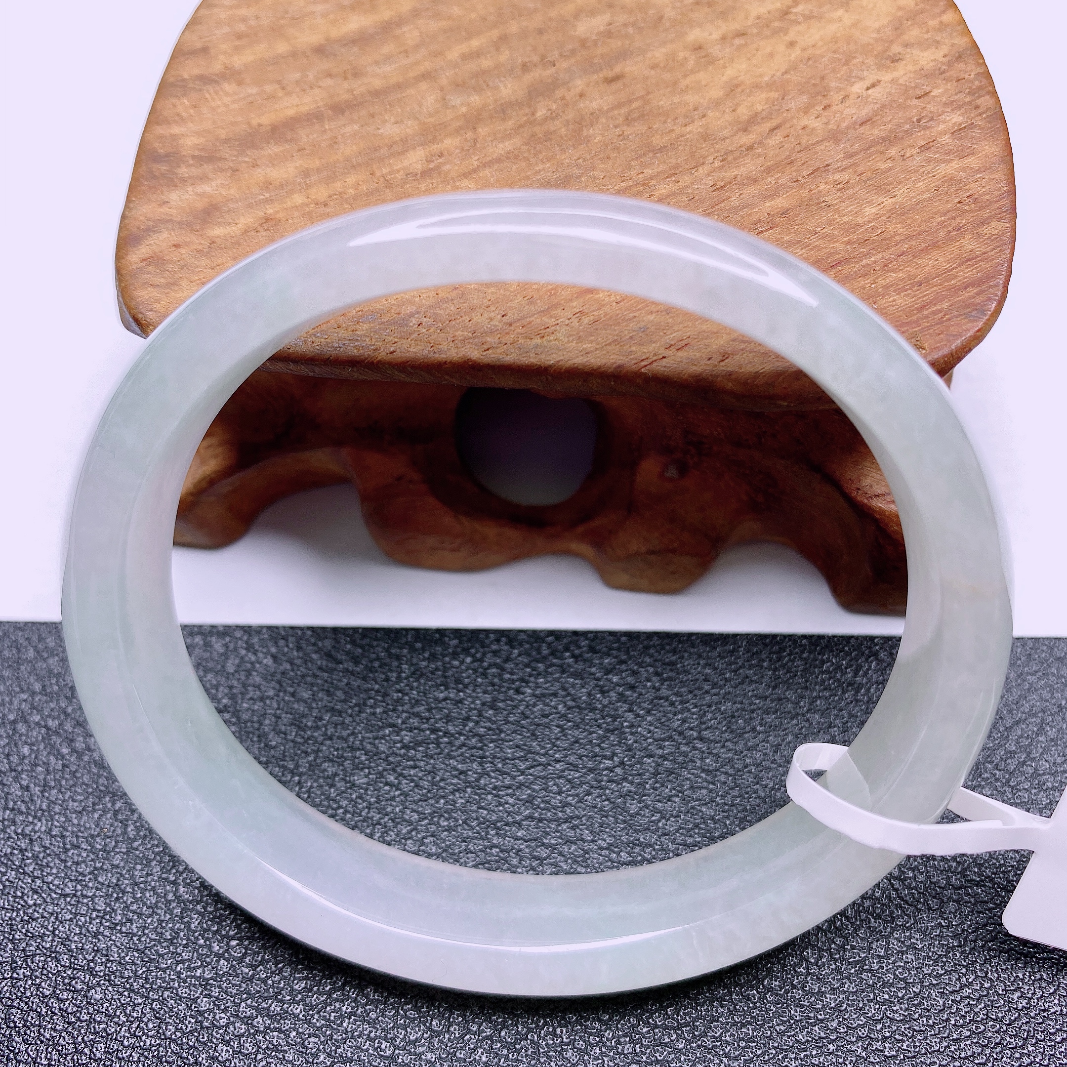 缅甸天然A货翡翠手镯50-51贵妃手镯精美女款冰透女士少女