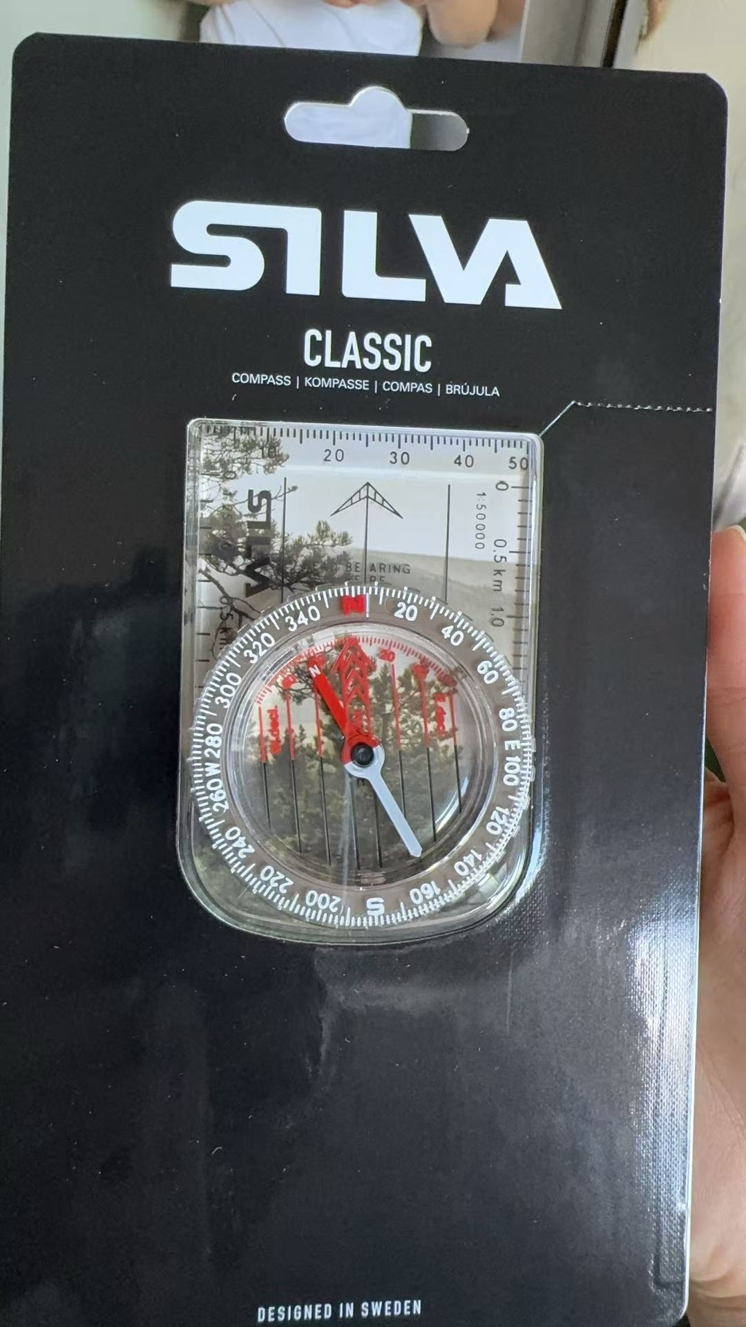 未拆封  户外指南针