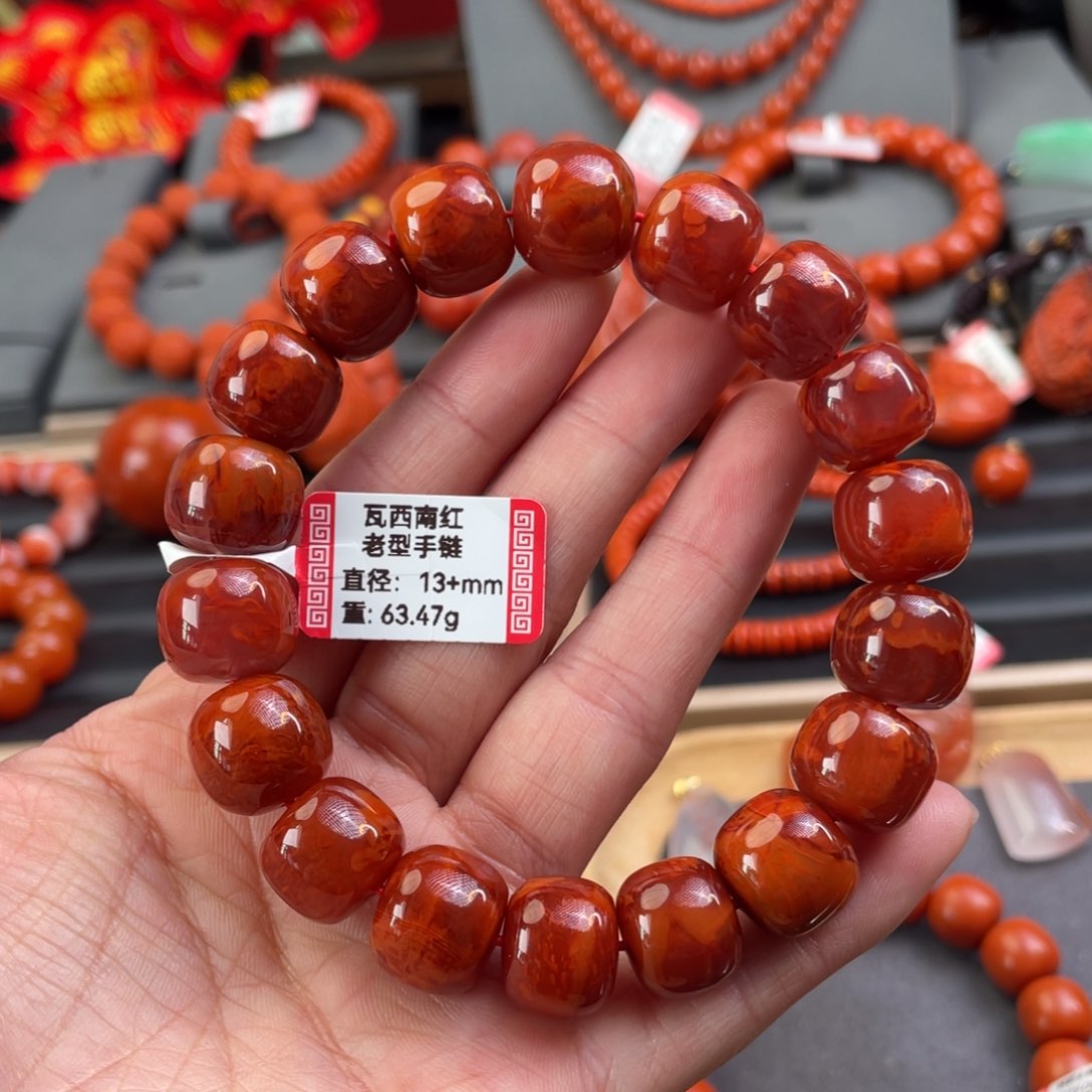南红玛瑙手串未镶嵌