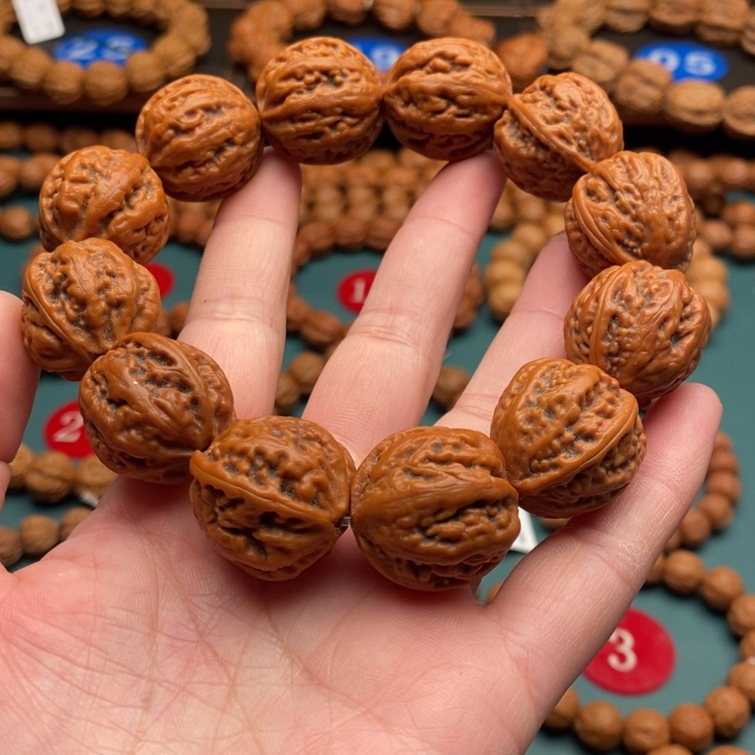 文玩核桃手串23尺寸八棱