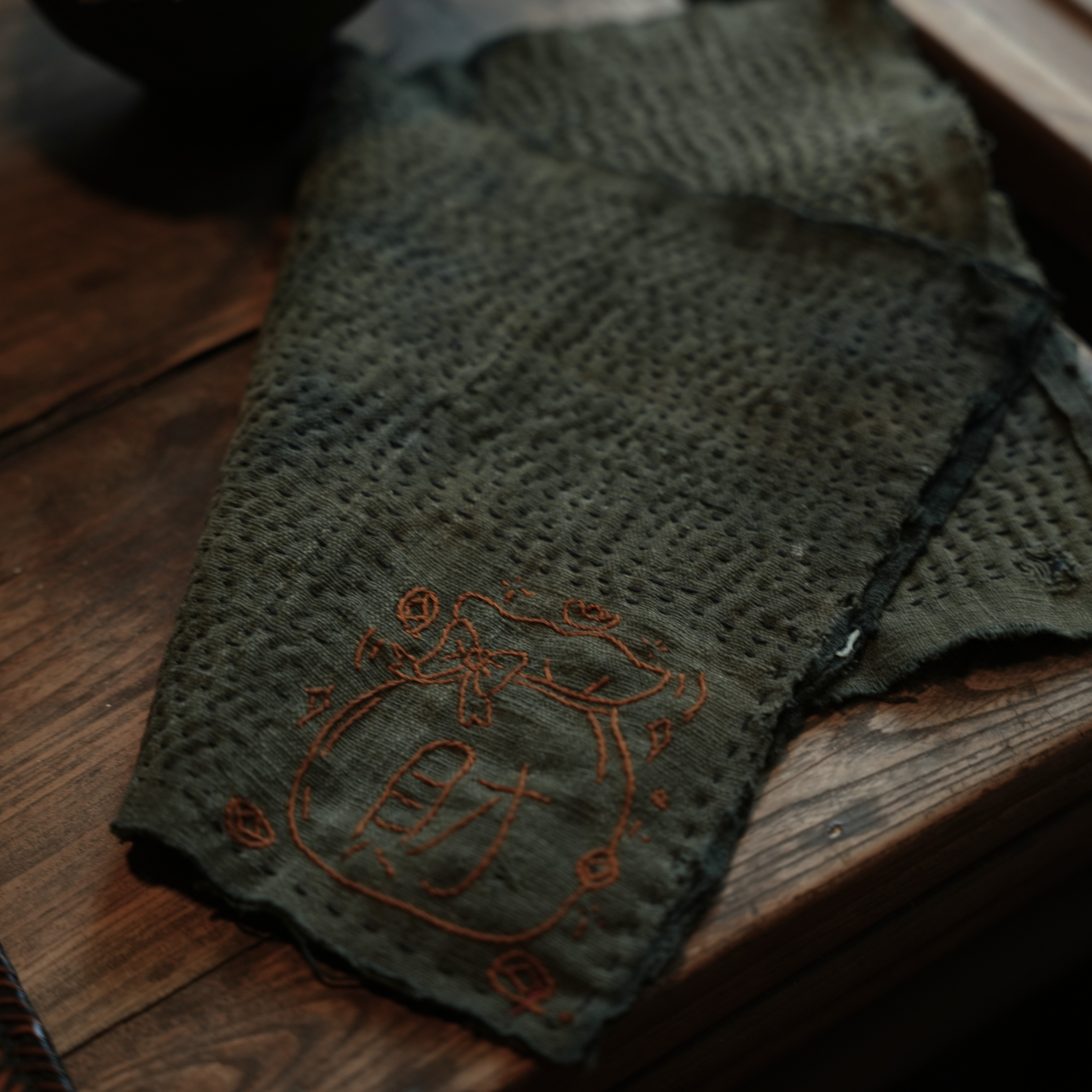 【柿间浅憩】原创全手工*钱袋茶席*茶道零配