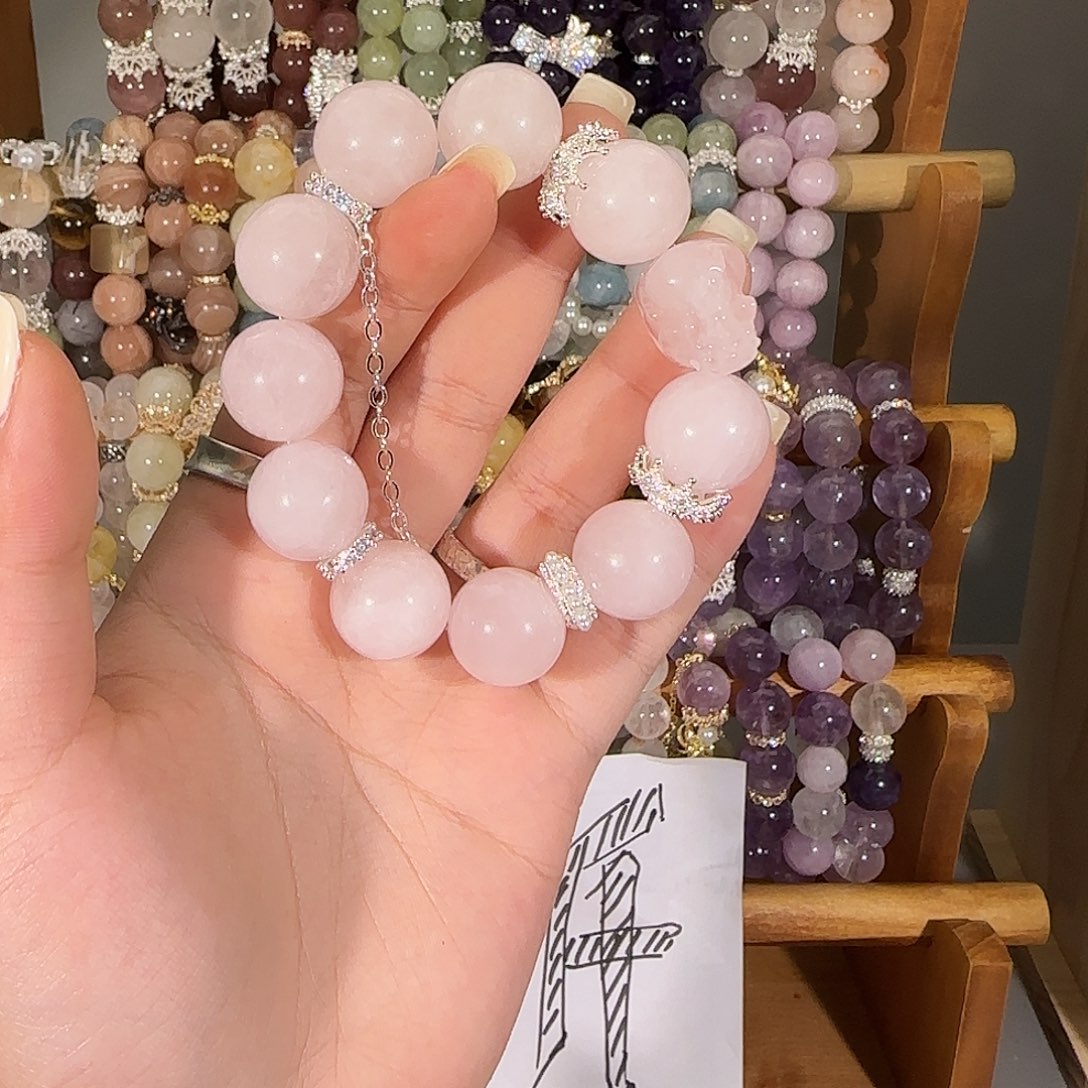 烟晶手链未镶嵌哈哈