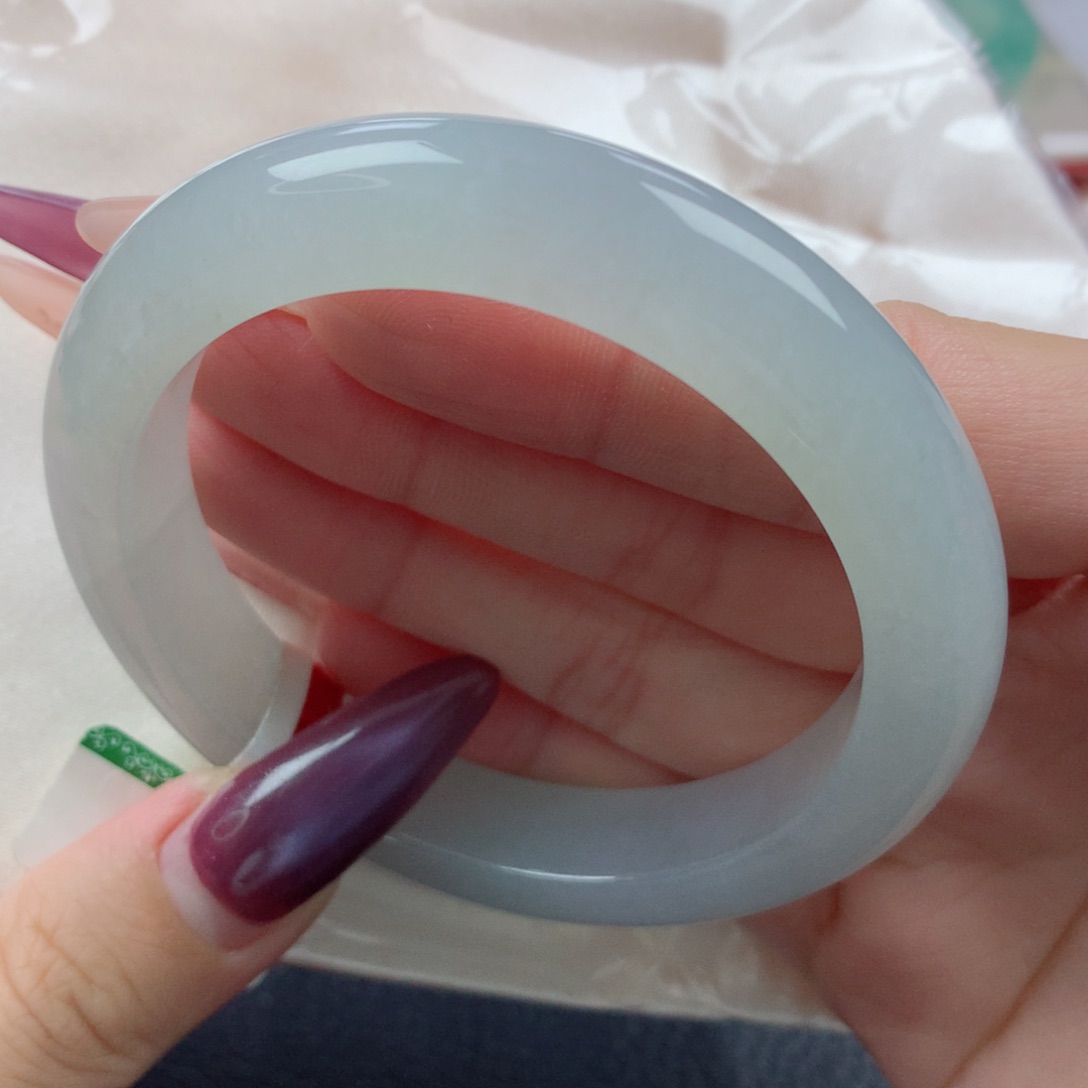 未镶嵌手镯翡翠缅甸天然翡翠A货55.5