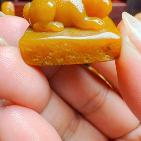 寿山石其他梦**朝田黄印章