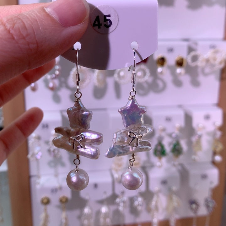 未镶嵌耳饰淡水珍珠