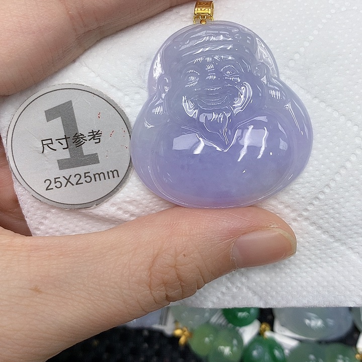 颈饰18K金镶嵌翡翠1234567788