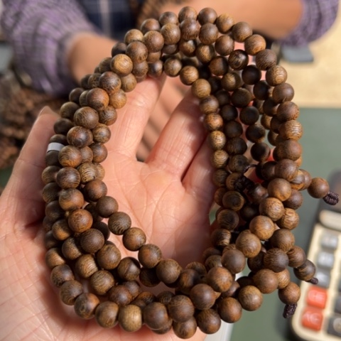 沉香手串白棋存放料16克卡0.7多样性发1条